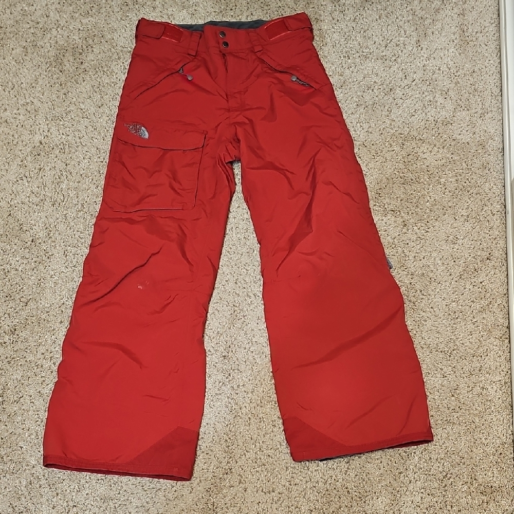 Mens Small- The North Face Bright Red Insulated Ski Pants